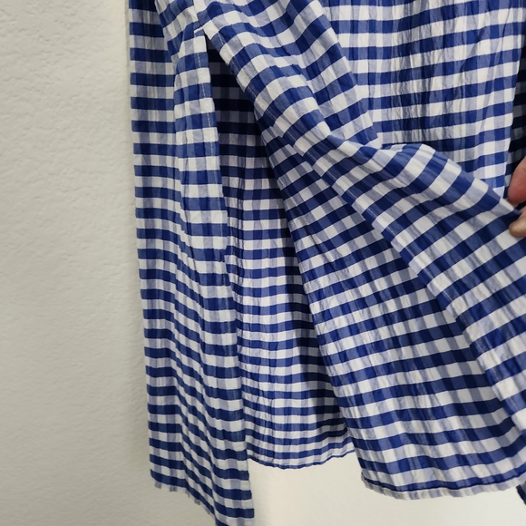 Universal Thread Womens Blue & White Smocked Gingham Maxi Skirt Size XL - Picture 4 of 8